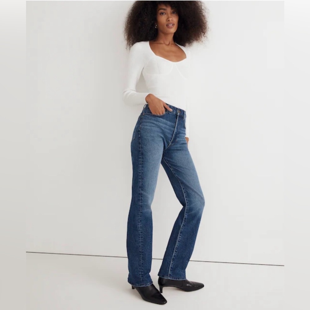 Madewell Women's 90s Straight Leg Blue Jeans